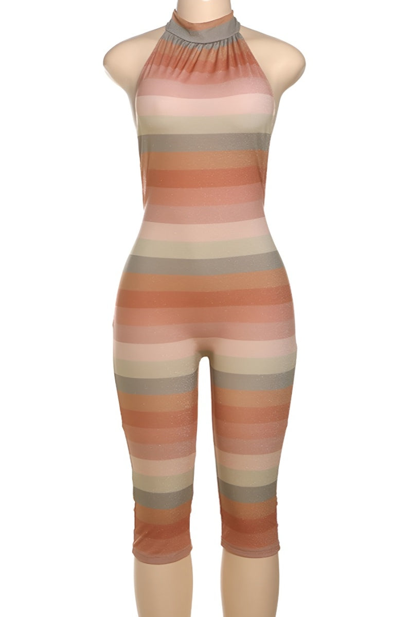 Havana Capri Open Back Jumpsuit