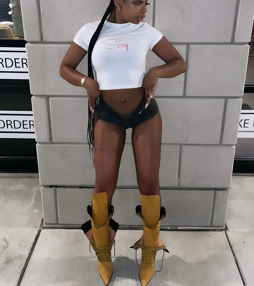 Timb Heel Boots