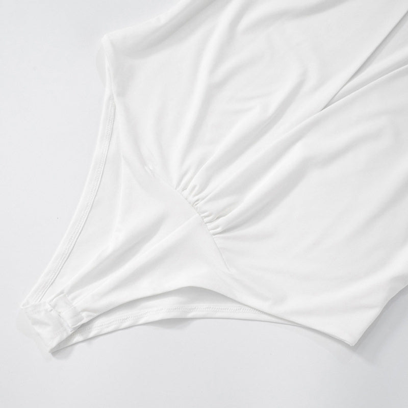 Deep V Hooded Top