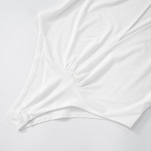 Deep V Hooded Top