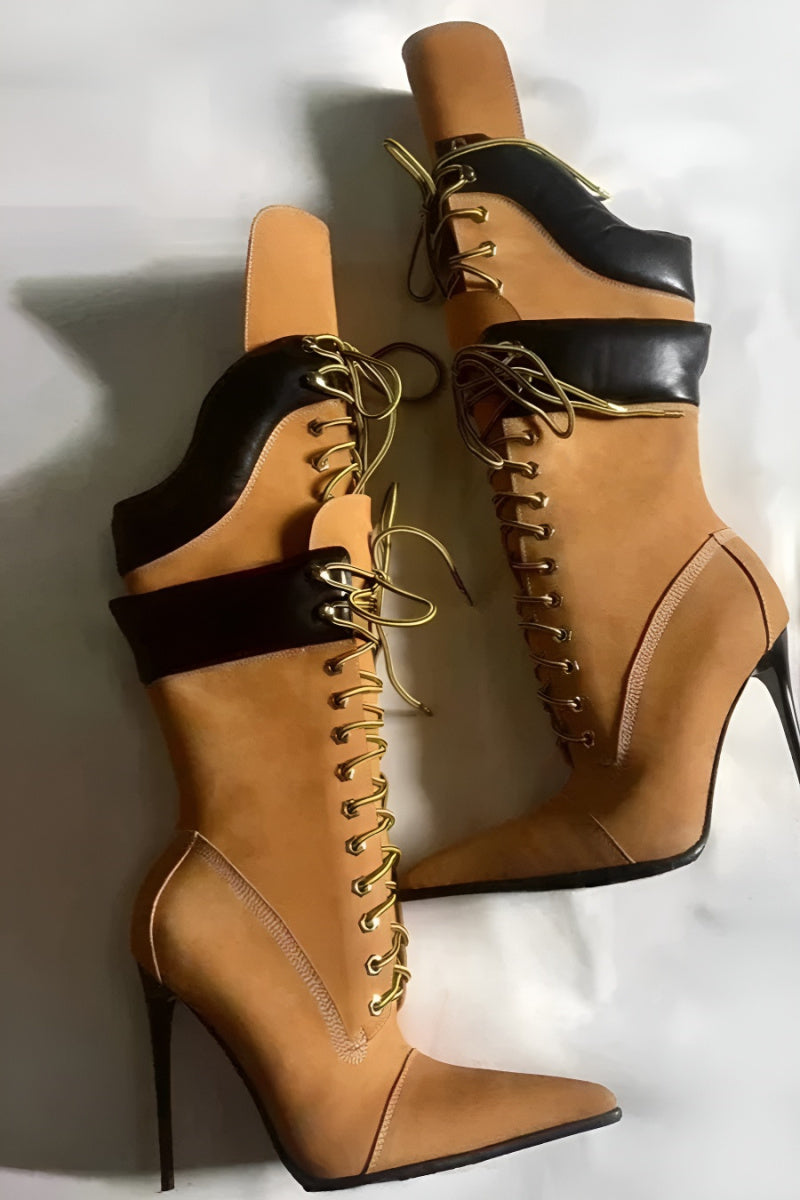 Timb Heel Boots
