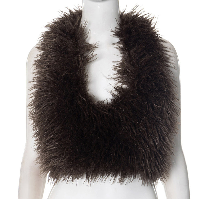 Cocoa Fur Top