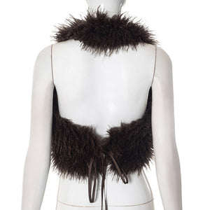 Cocoa Fur Top