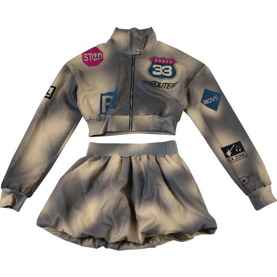 Bomber Skirt Set