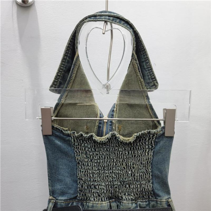 Vintage Denim Romper
