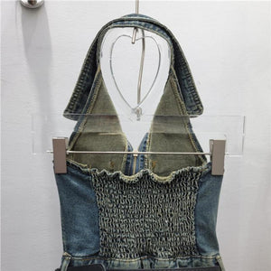 Vintage Denim Romper