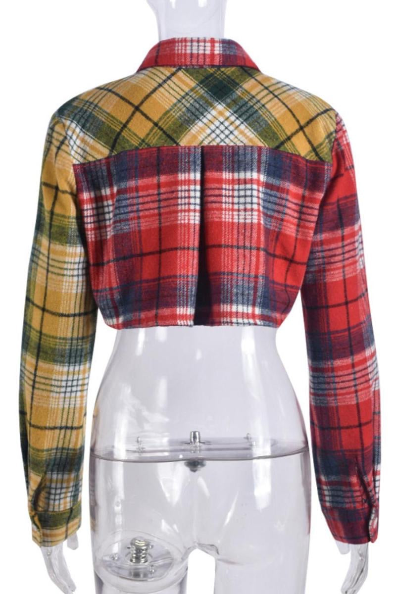 Plaid Date Flannel Top