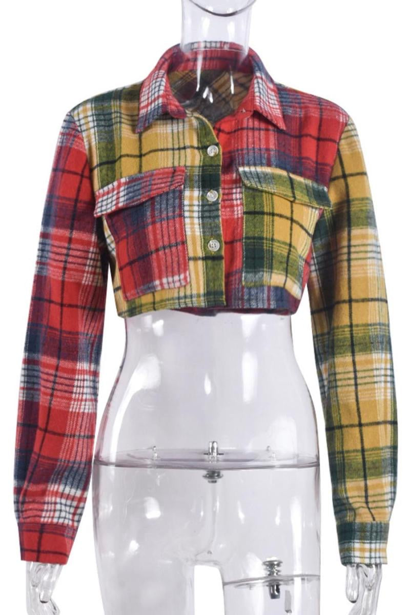 Plaid Date Flannel Top