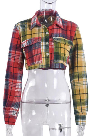 Plaid Date Flannel Top