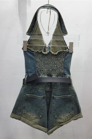 Vintage Denim Romper