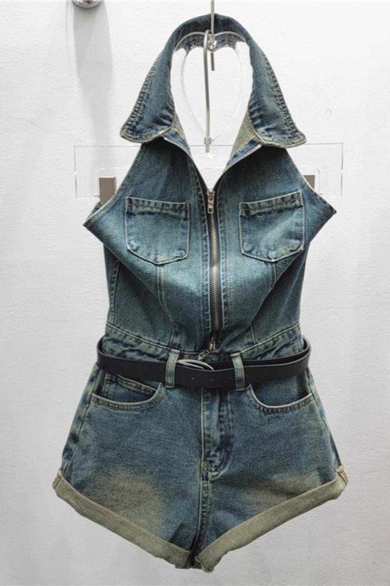 Vintage Denim Romper