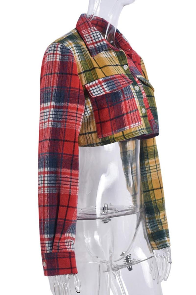 Plaid Date Flannel Top
