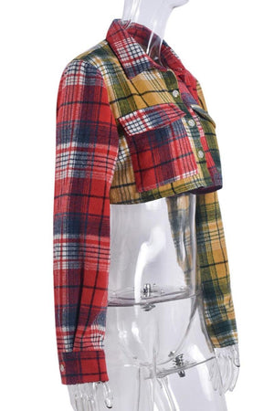 Plaid Date Flannel Top